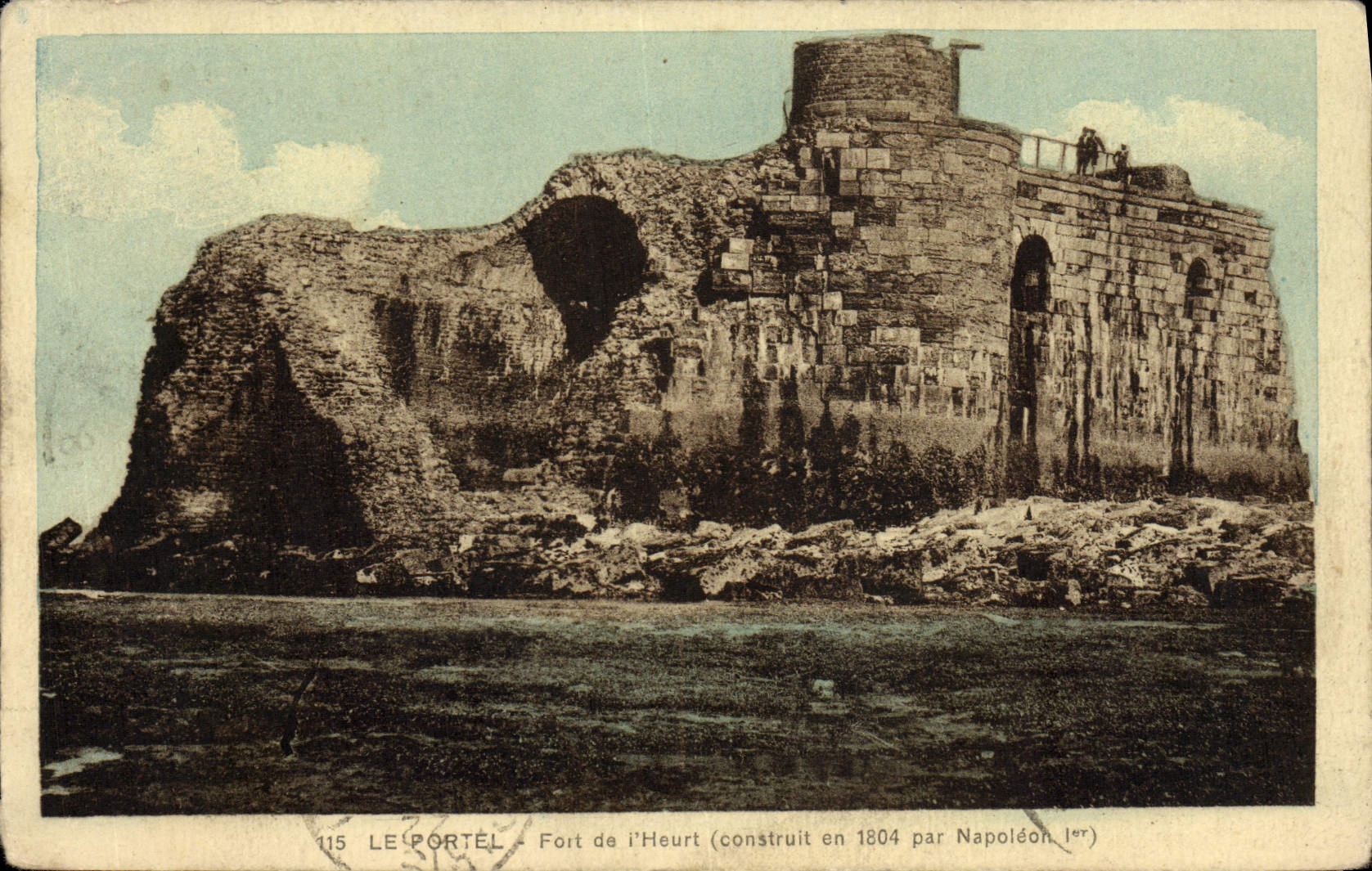 CPA Le Portel Le Fort de L'Heurt construit par Napoleon 1er