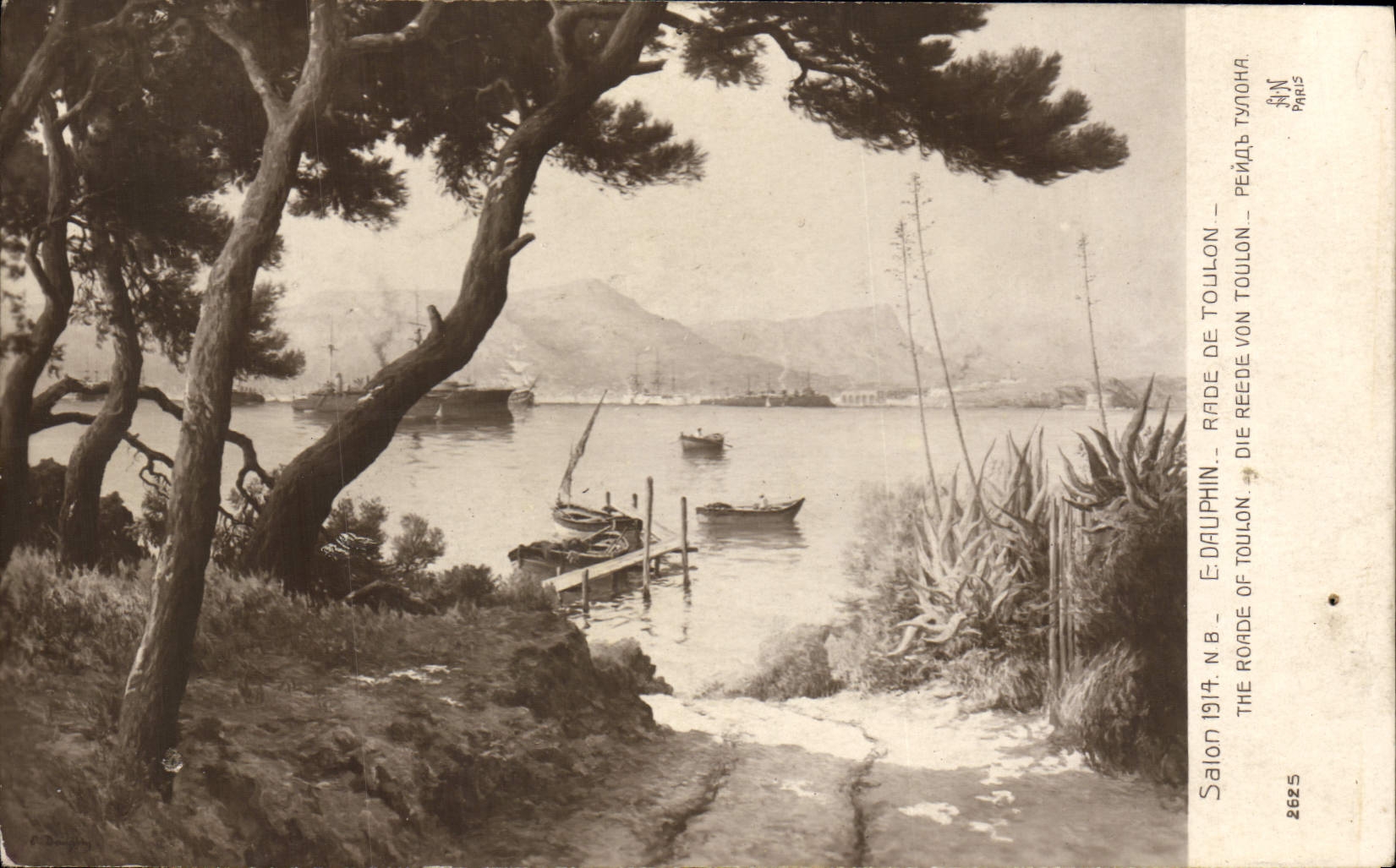 CPA Toulon Salon 1914 Rade 