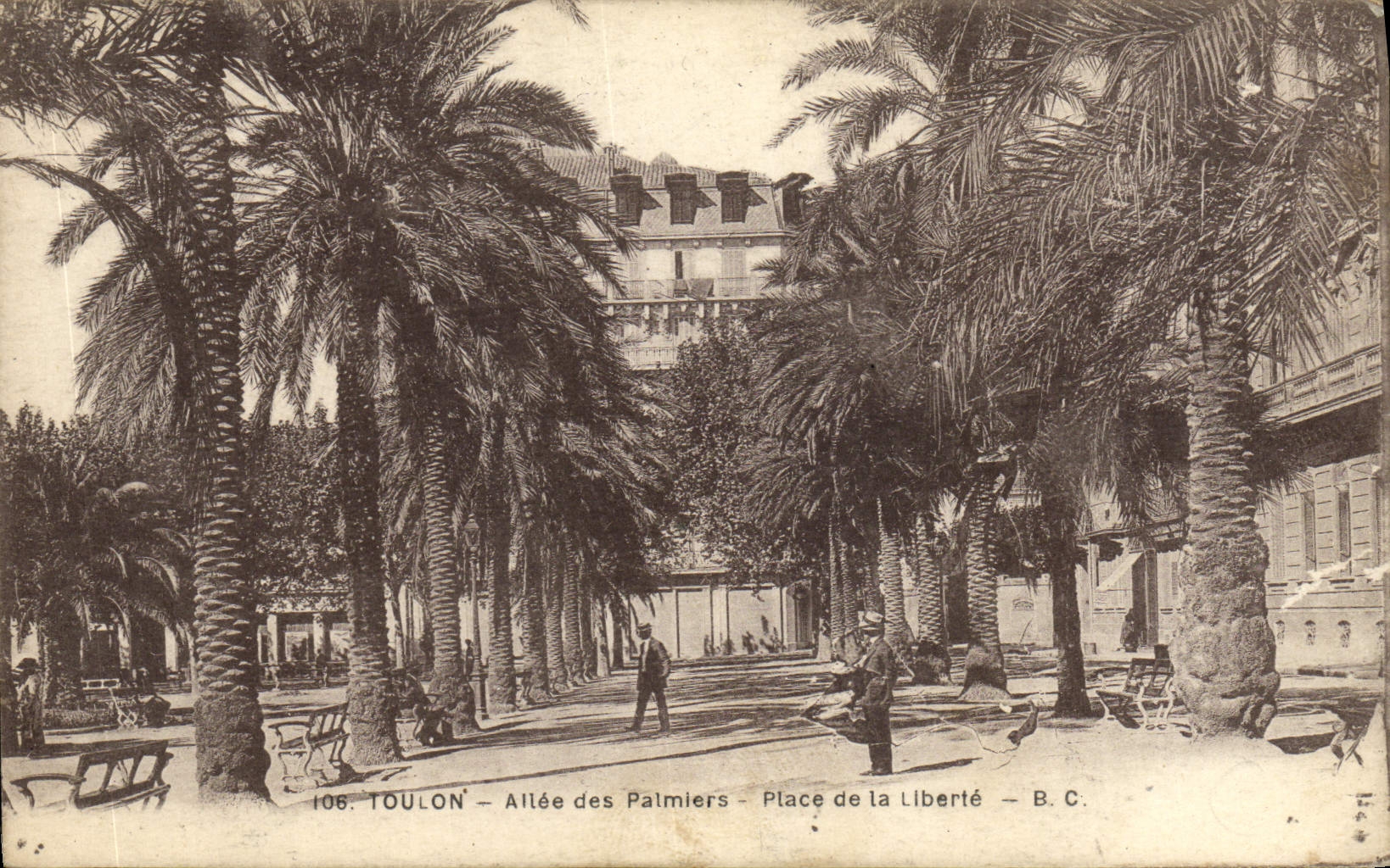 Toulon — Allée des Palmiers - Place de la Liberté — B.C. n°106