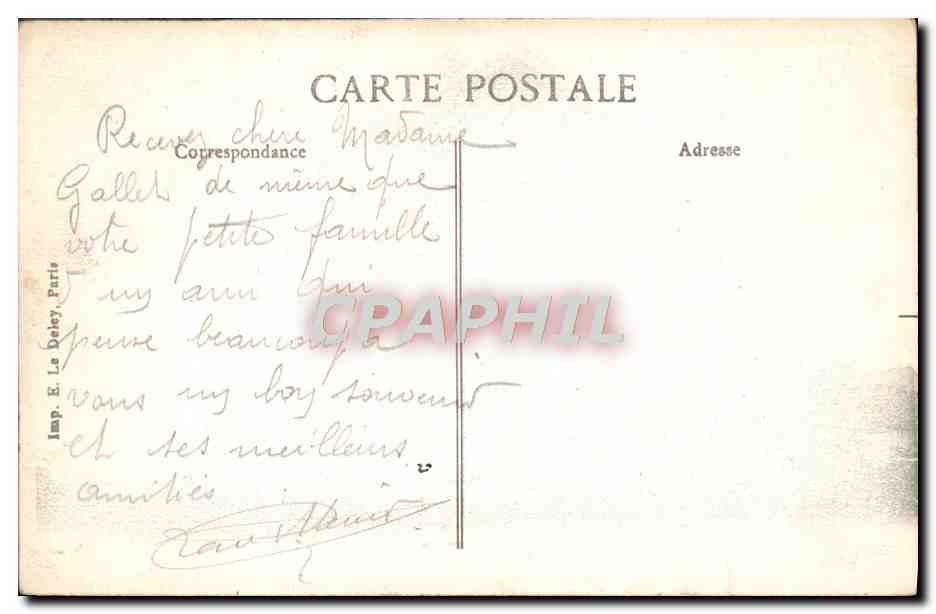 CPA Toulon La Sous Prefecture — Verso