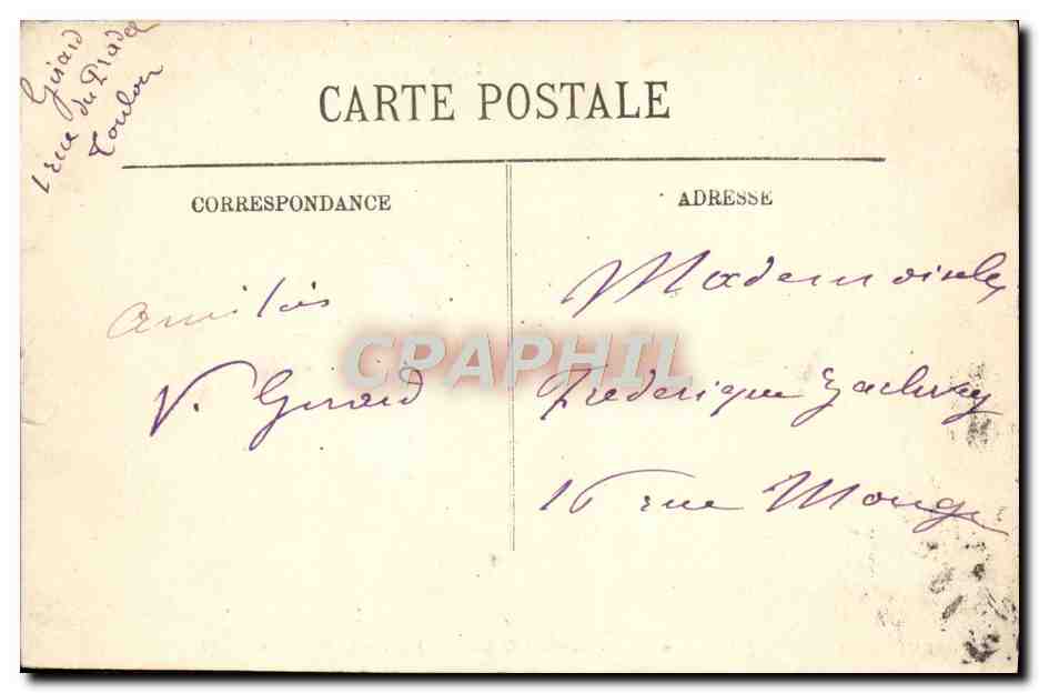 Cap Brun — Bord de Mer — Vue sur le Mourillon — LL. — Verso