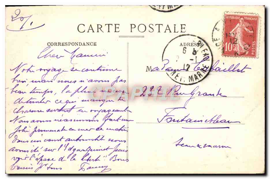 Toulon — Allée des Palmiers - Place de la Liberté — B.C. n°106 — Rückseite