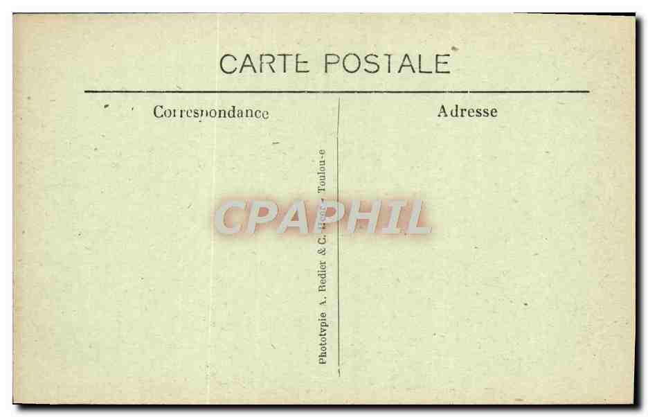 CPA Les gorges d''olllioules La Roche Taillee — Rückseite