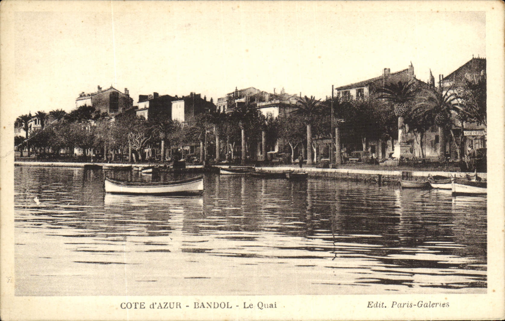 CPA Bandol Le Quai Cote D'Azur
