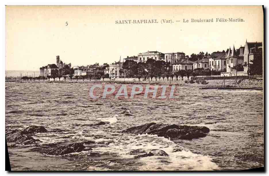CPA Saint Raphael Le Boulevard Felix Martin