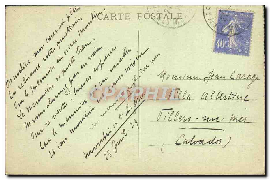 CPA Saint Pierre Quiberon Les Alignements du Moulin a vent — Rückseite