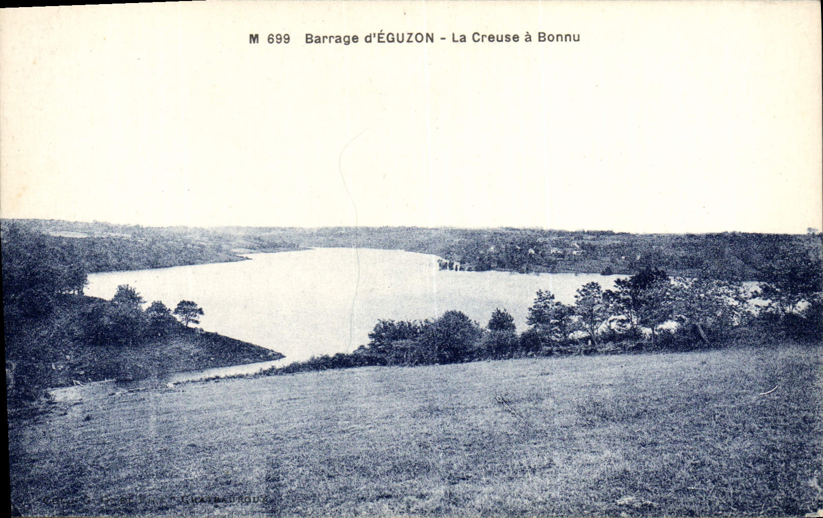 CPA Barrage d'Eguzon La Creuse a Bonnu