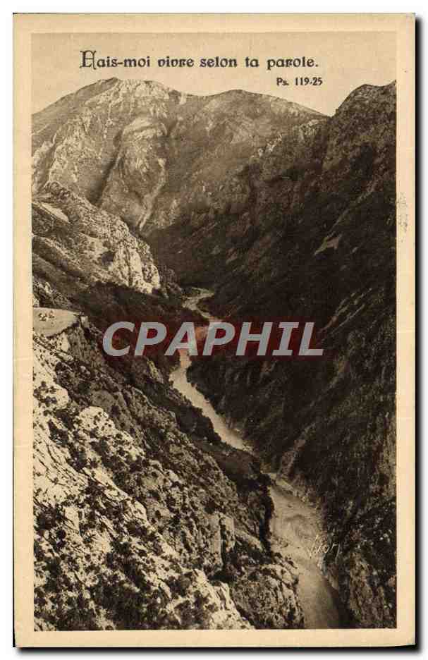Vallon près d'Alpilles — paysage montagneux avec rivière — éditeur Yvon, Paris, n°24