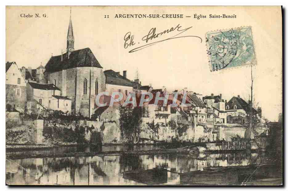CPA Argenton Sur Creuse Eglise Saint Benoit