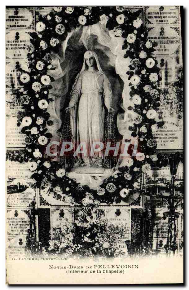 CPA Notre Dame De Pellevoisin Interieur de la chapelle