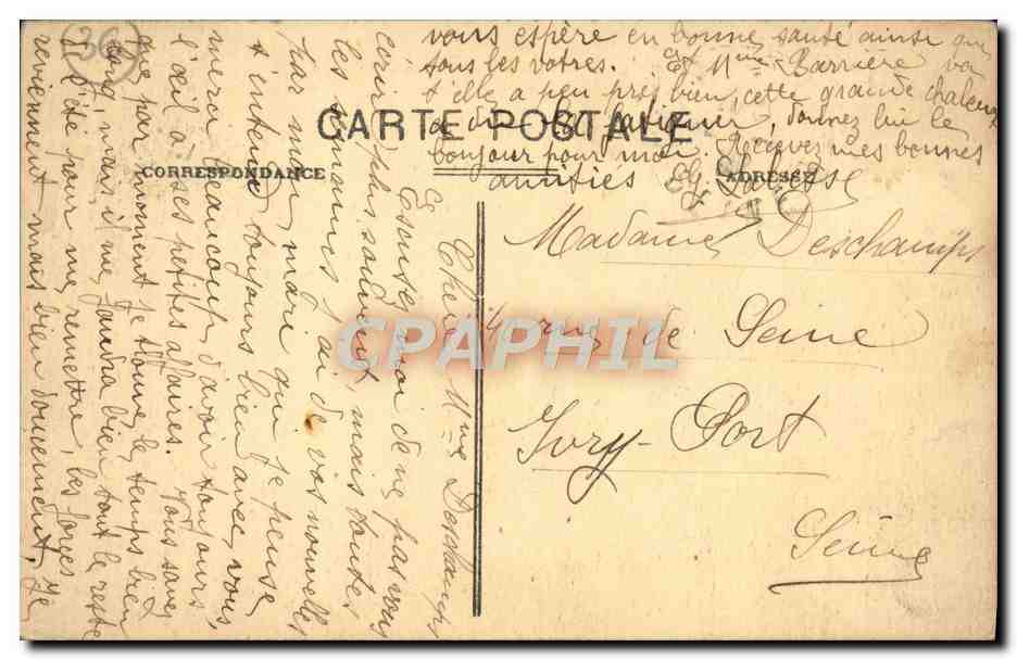 CPA Vicq Sur Nahon Le Parc Du Chateau De La Moustiere — Rückseite