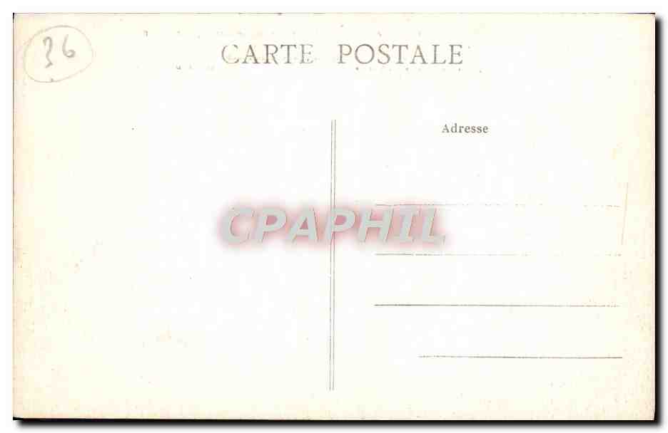 CPA Gargilesse La Creuse Au Dessus Du Pont Noir — Rückseite