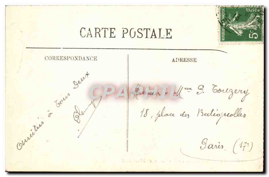 Saint-Malo — La Tomba di Châteaubriand — LL, n°99 — Verso