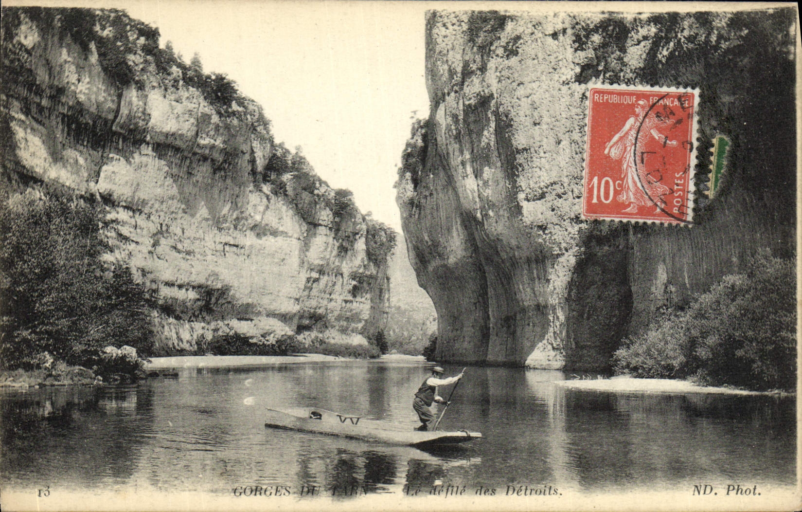 CPA Gorges Du Tarn Le defile des detroits