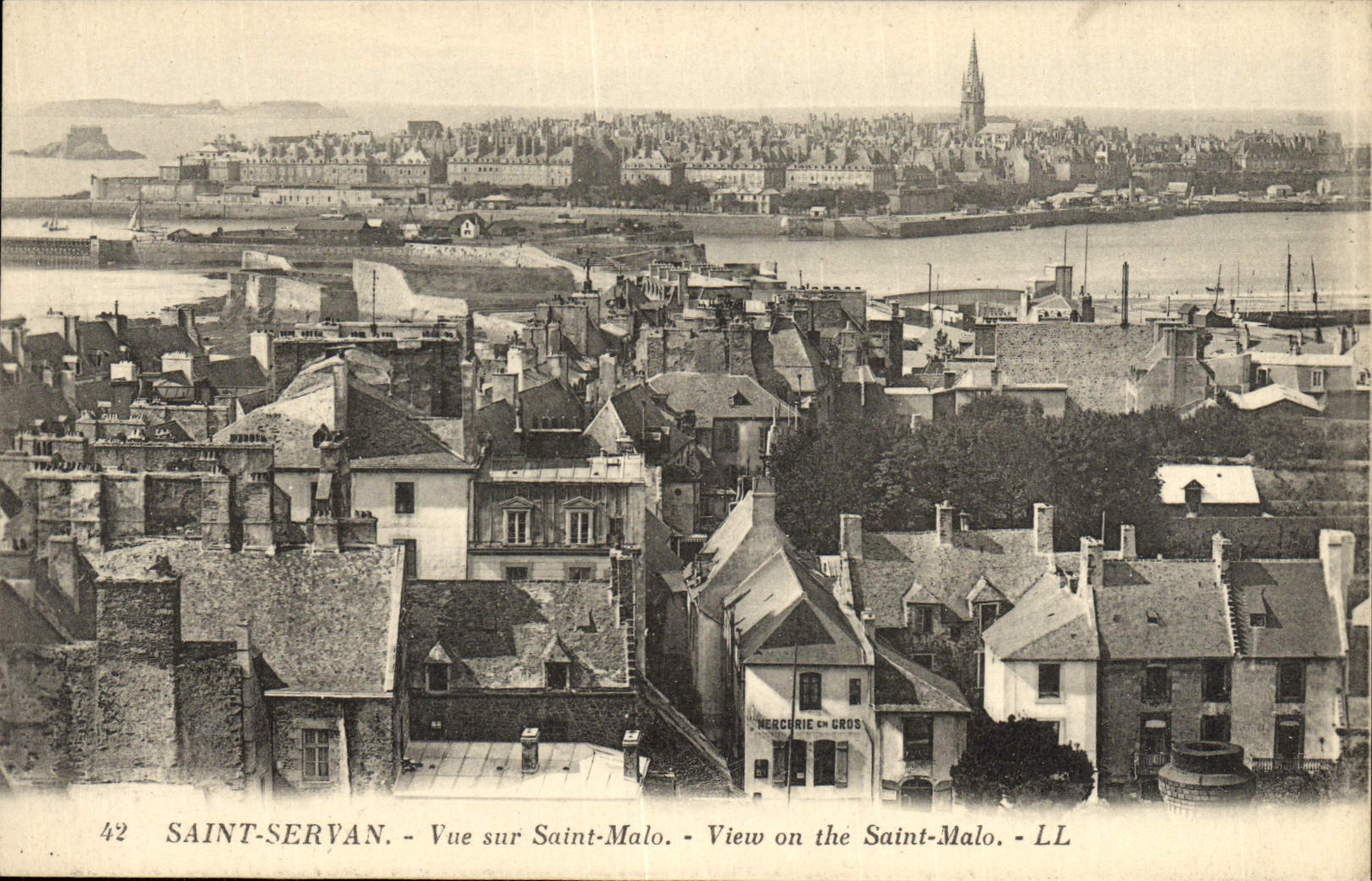CPA Saint Servan Vue sur Saint Malo