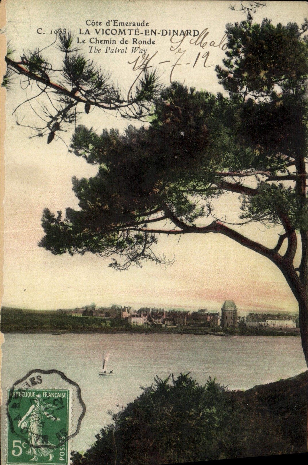 La Vicomté-en-Dinard — Côte d’Émeraude, Le Chemin de Ronde — C. 1033