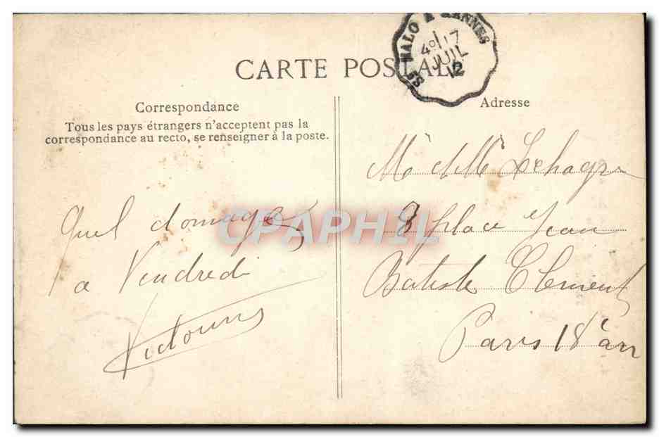 La Vicomté-en-Dinard — Côte d’Émeraude, Le Chemin de Ronde — C. 1033 — Reverso