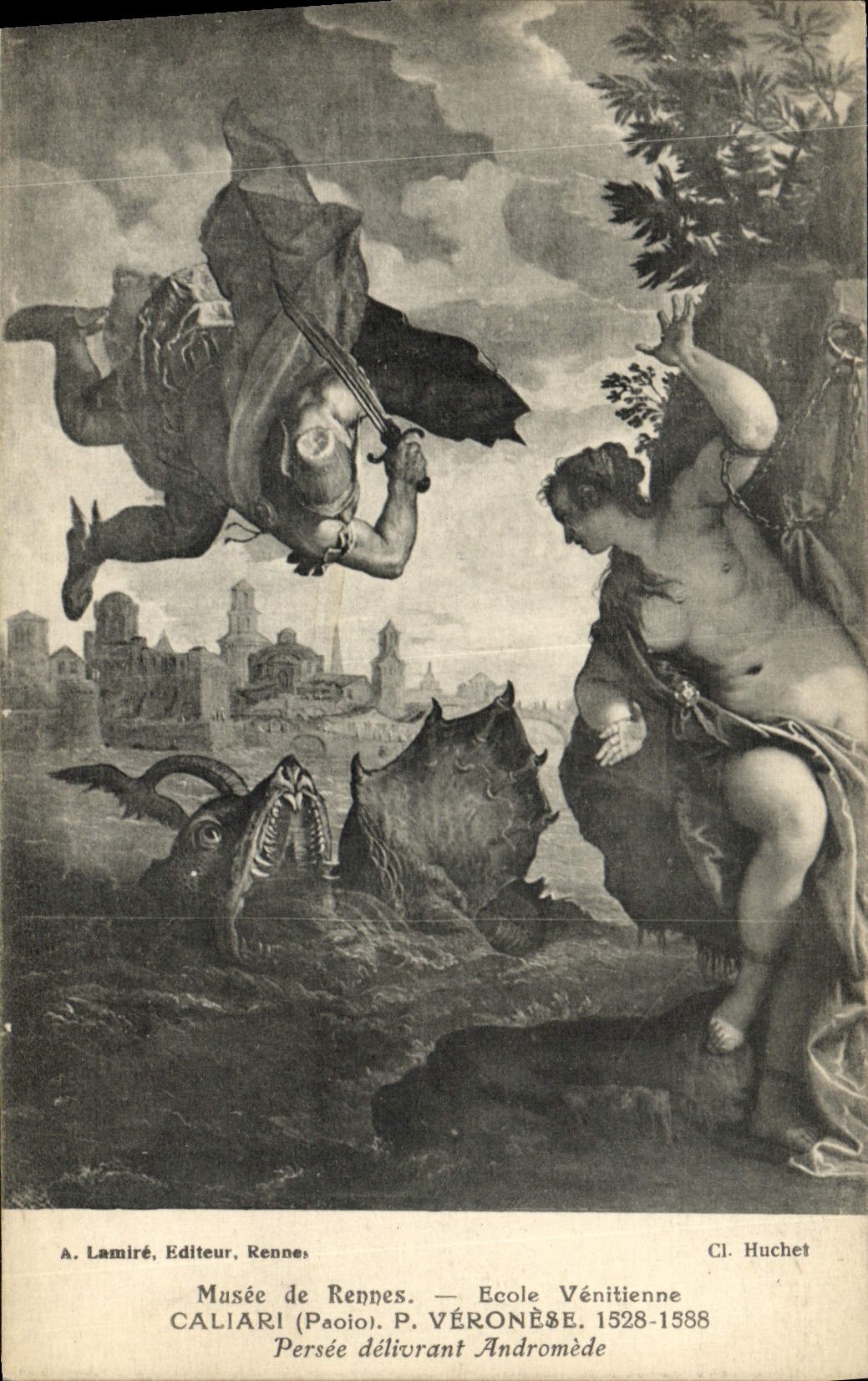 CPA Musee De Rennes Ecole Venitienne Caliari Persee delivrant Andromede