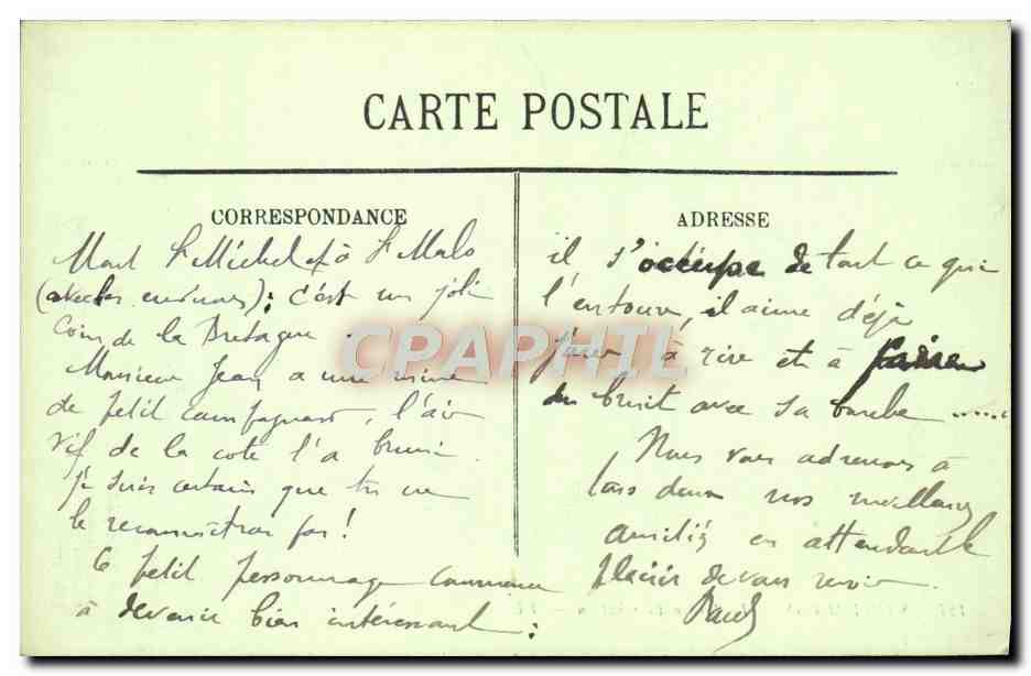 Saint-Malo — Le Jardin du Château — LL. N° 127 — Reverso