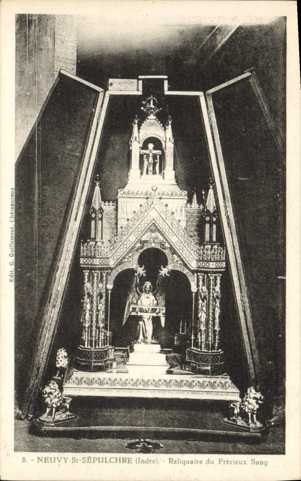 Neuivy-Sépulchre (Indre) — Reliquaire du Précieux Sang — Éd. G. Guillemont Châteauroux