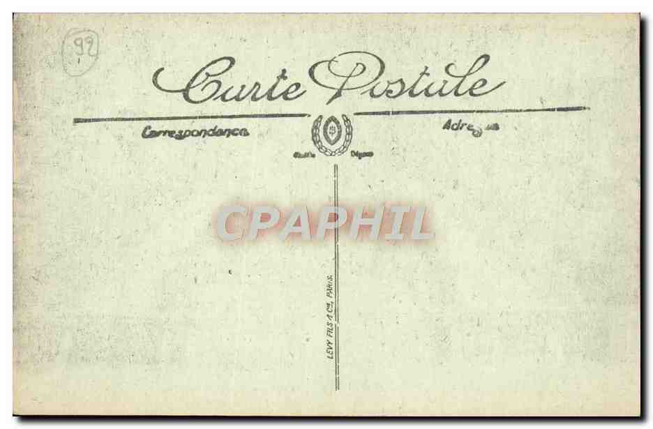 CPA Saint Cloud Le Parc L'Escalier De La Terrasse De L'Orangerie — Rückseite