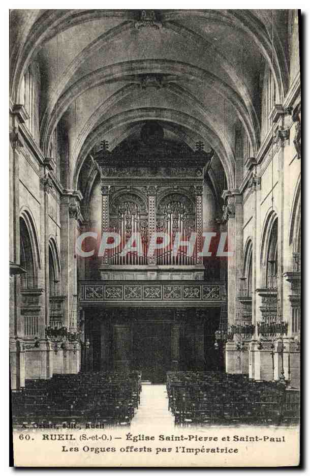 CPA Rueil Eglise Saint Pierre Et Saint Paul Les orgues offerts par l'imperatrice 
