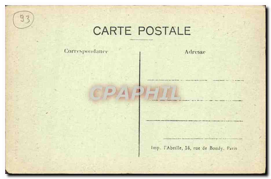 CPA Saint Denis Maison De La Legion d'honneur Portail monumental — Rückseite