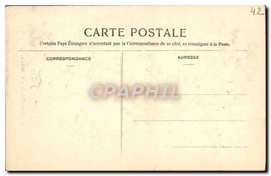 CPA Saint Galmier La Vieille Porte — Rückseite