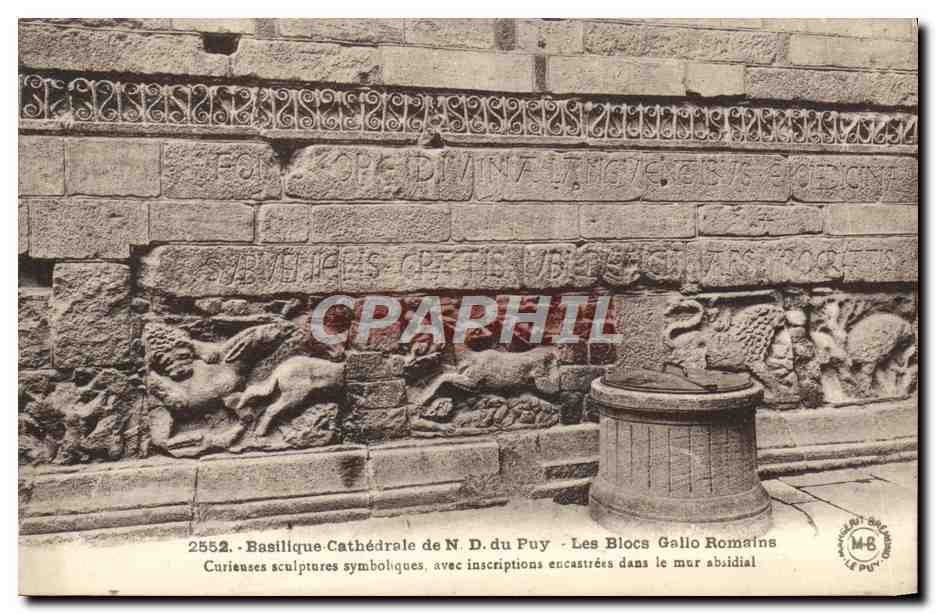 CPA Basilique Cathedrale De Du Puy Les Blocs Gallo Romains 