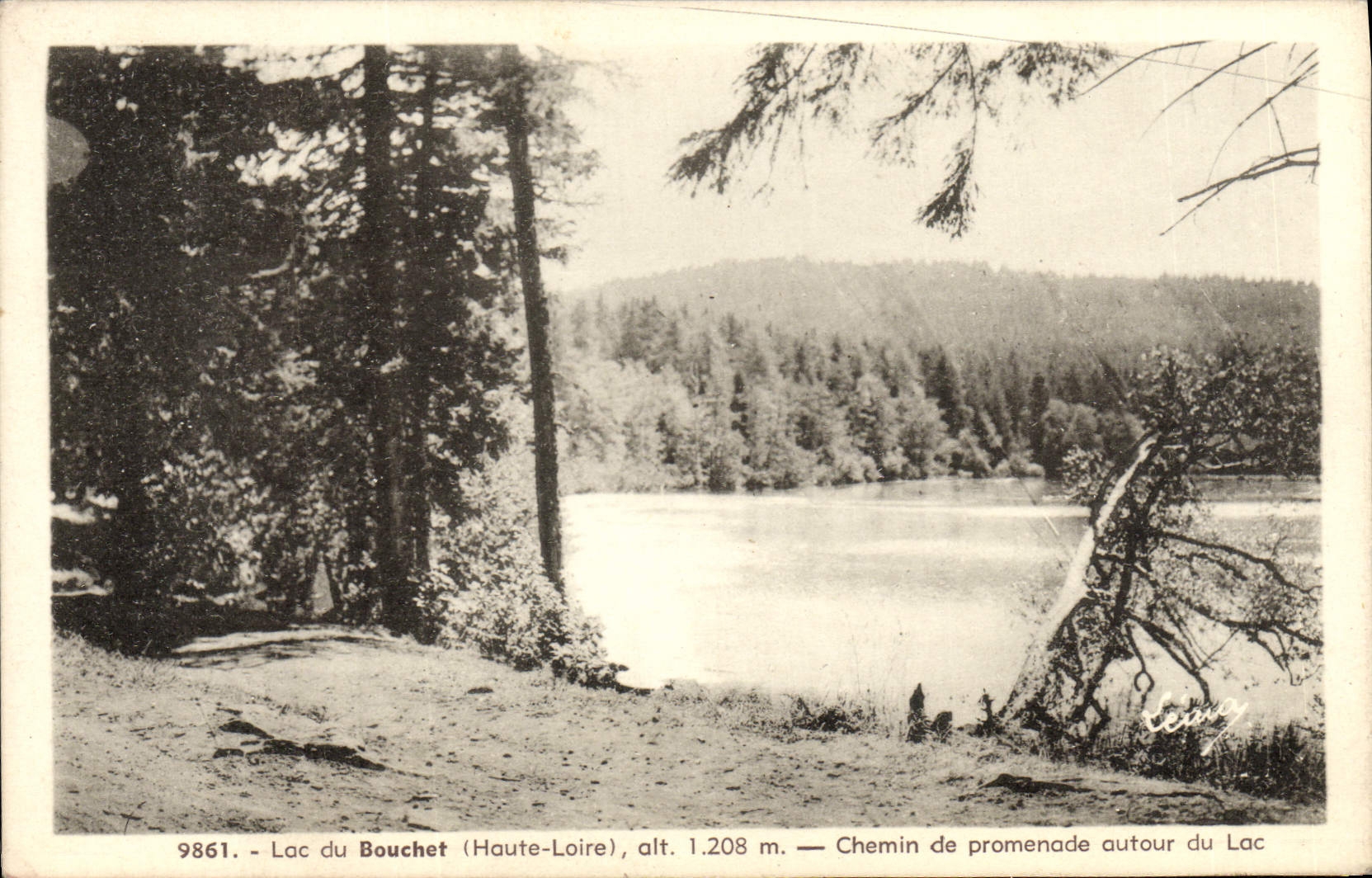 CPA Lac Du Bouchet Chemin De Promenode Autour du lac