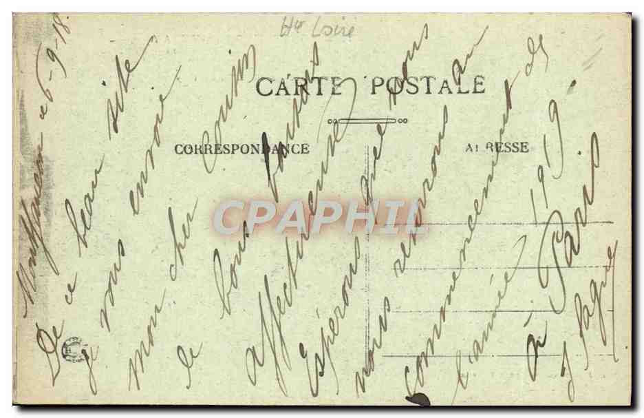 CPA Montfaucon En Velay Station De Cures d'air Les lisieres du bois de Fay Moutons  — Rückseite