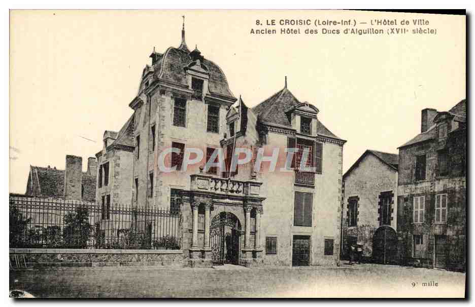 CPA Le Croisic L'Hotel De ville Ancien Hotel Des Ducs d'Alguilhon 
