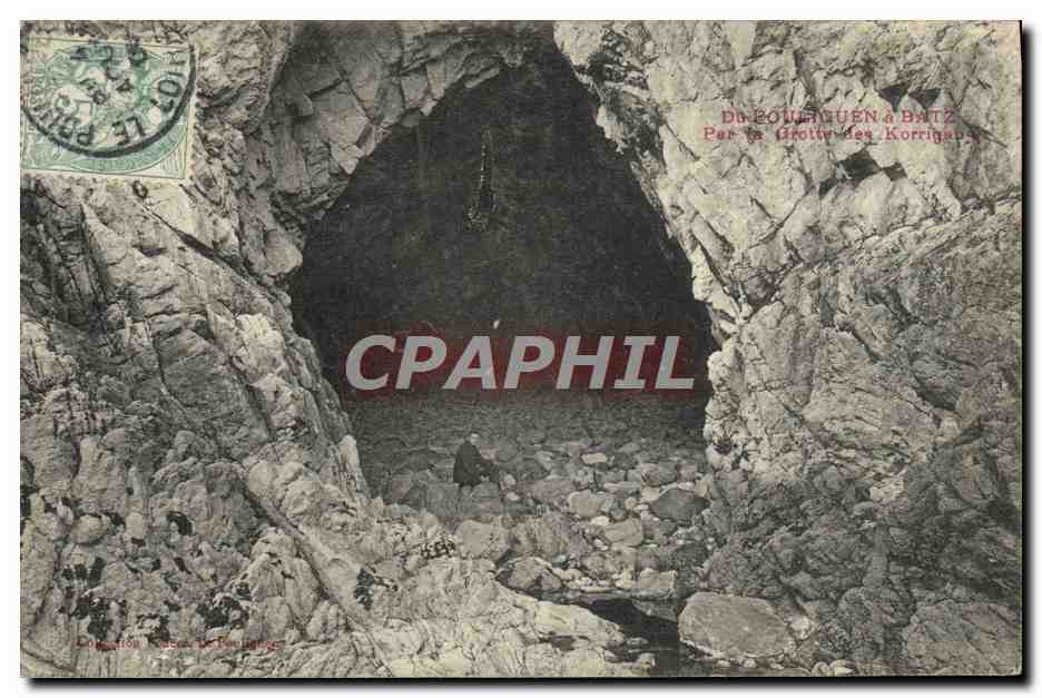 CPA Du Pouliguen a Batz Par la grotte de Korrian