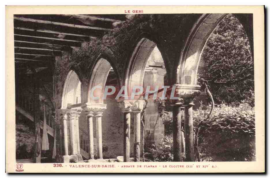 CPA Valence Sur Baise Abbaye De Plaran Le Cloitre