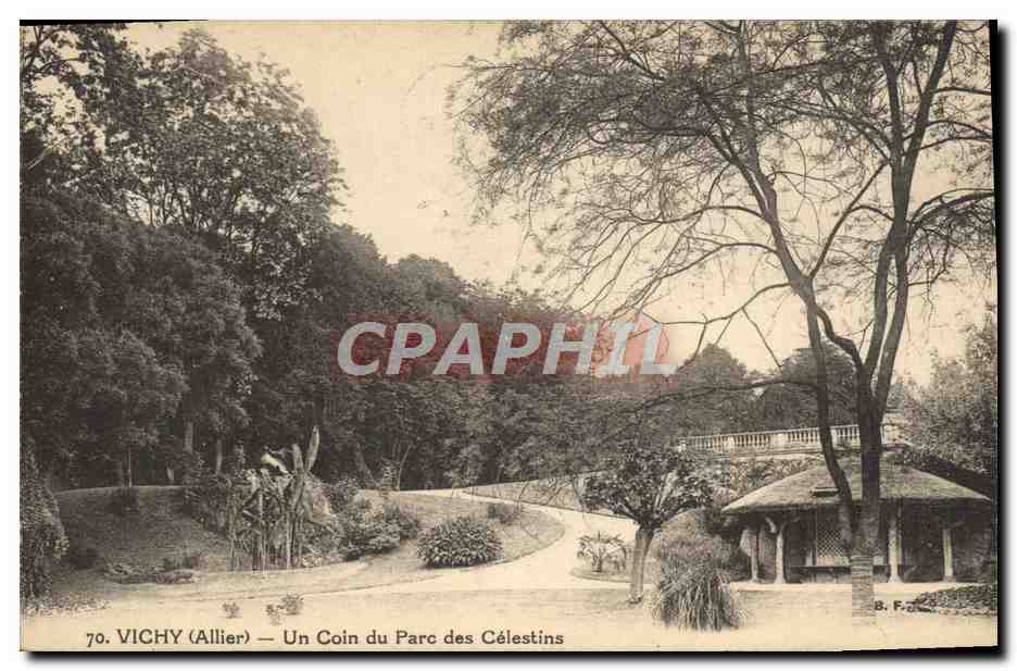 CPA Vichy Un Coin Du Parc Des Celestins
