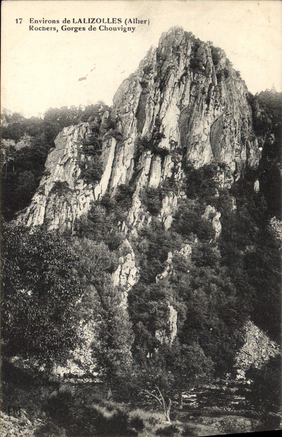 CPA Environs De Lalizolles Rochers Gorges De Chouvigny