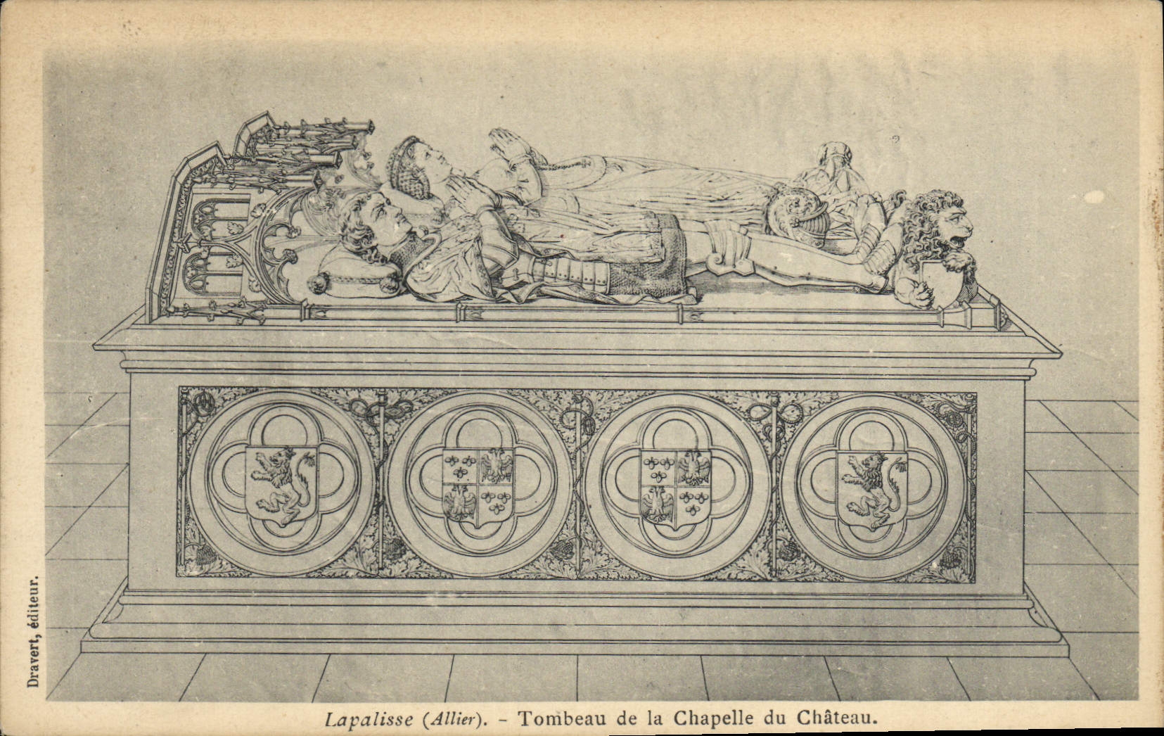 CPA Lapalisse Tombeau De La Chapelle Du Chateau