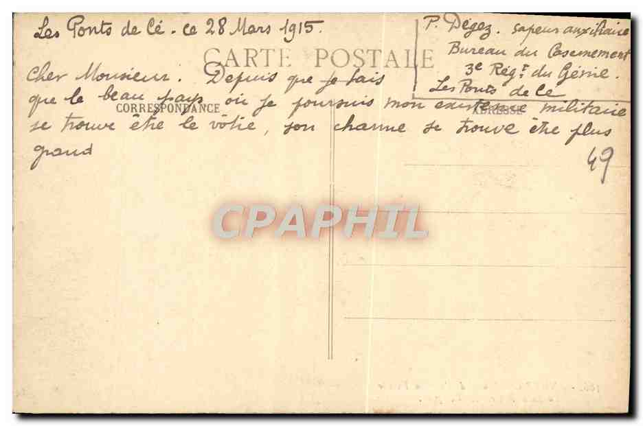 CPA Angers Musee De L'Ancien Eveche La Salle Basse — Rückseite
