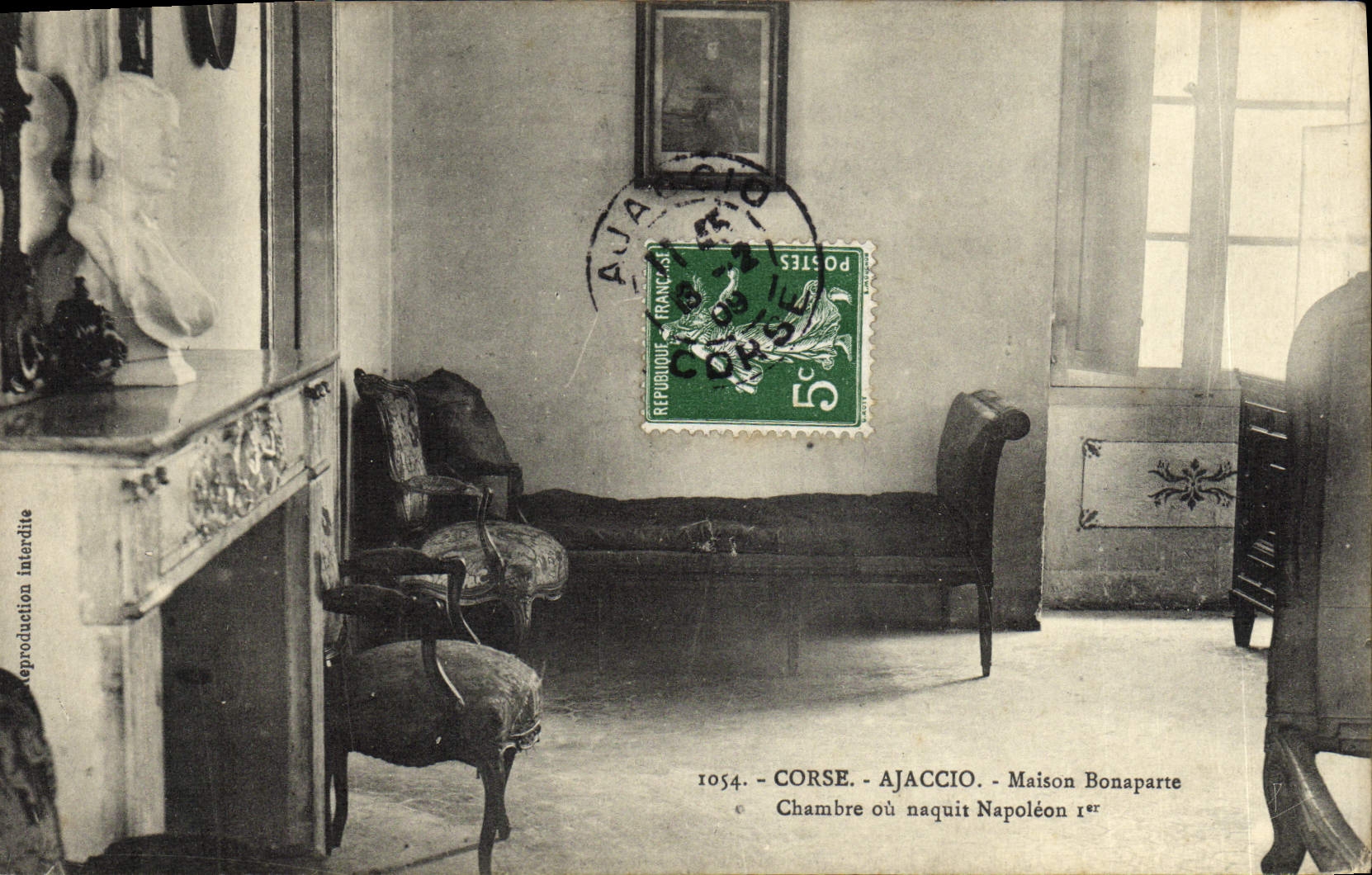 Corsica - Ajaccio - House of Bonaparte - Room where Napoleon I was born