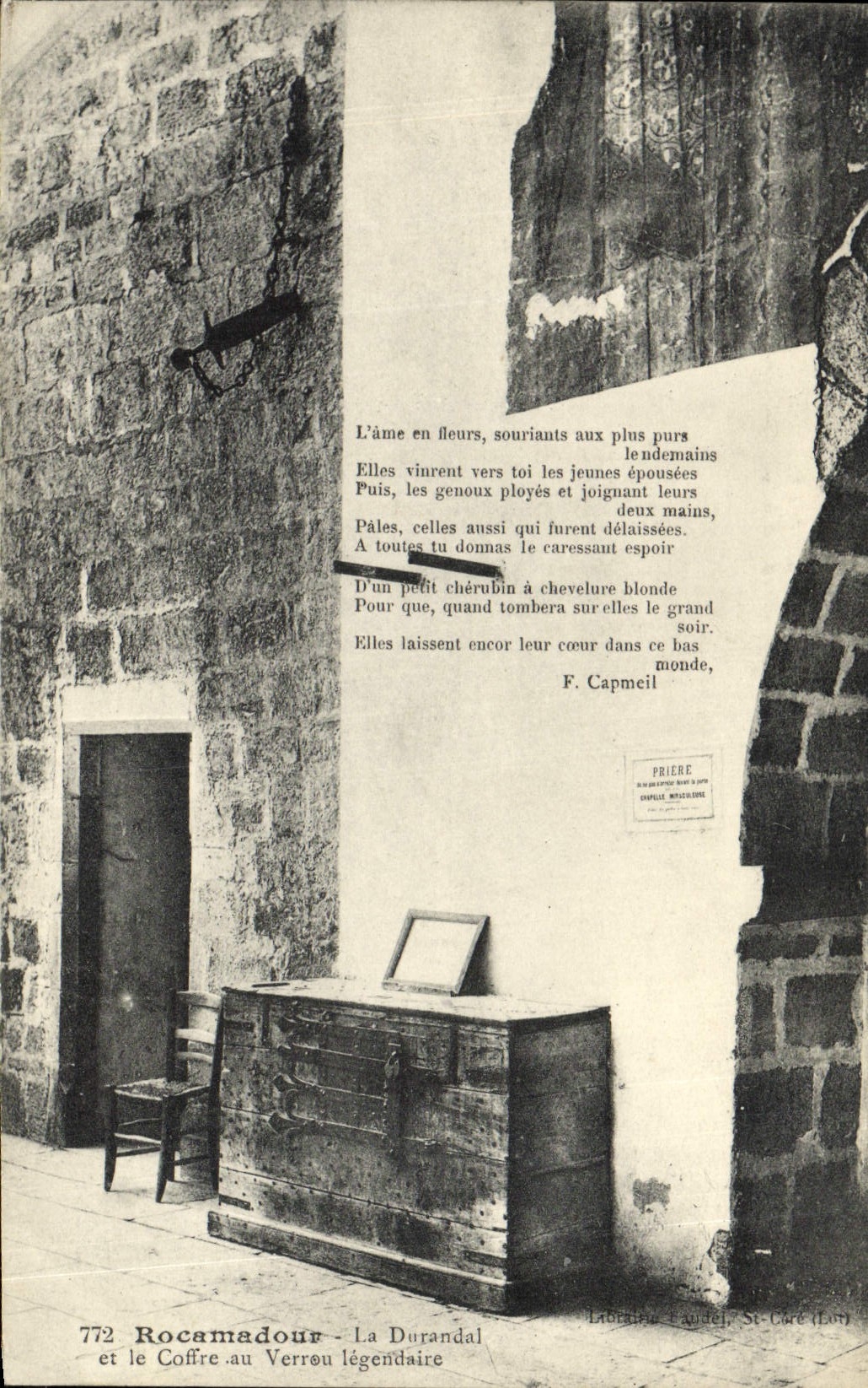 Rocamadour - La Durandal et le Coffre au Verrou légendaire — Librairie F. Lajoul, St-Carc (Lot)