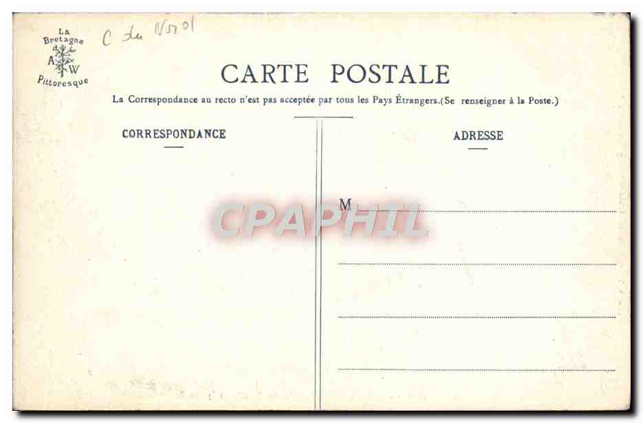 Jubé de la Chapelle de Kerfons, près Lannion — La Bretagne Pittoresque, n° 932 — Reverso