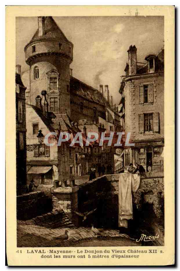CPA Laval Le Donjon Du Vieux Chateau