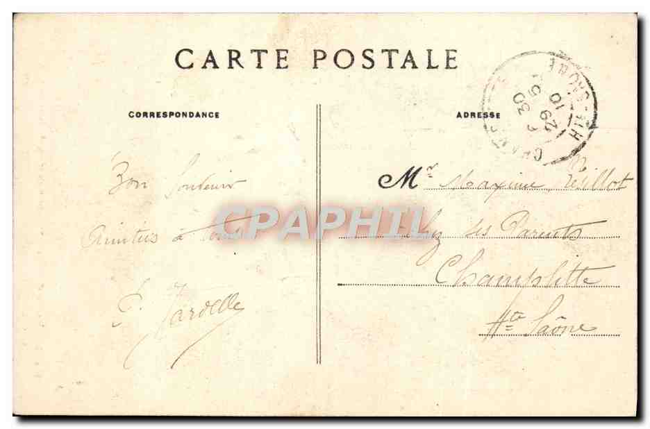 Danjoutin (Haut-Rhin) — Monument élevé aux Défenseurs de Belfort morts pour la Patrie (Bataille de Danjoutin : 8 Janvier 1871) — A. et H. C. — Verso