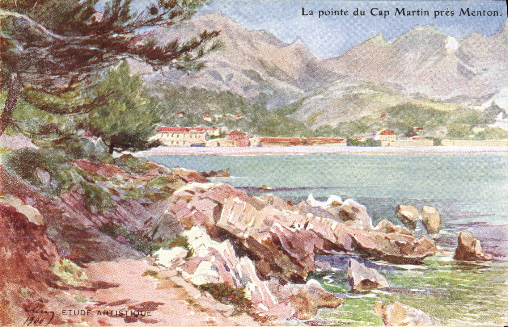 CPA La Pointe Du Cap Martin Pres Menton
