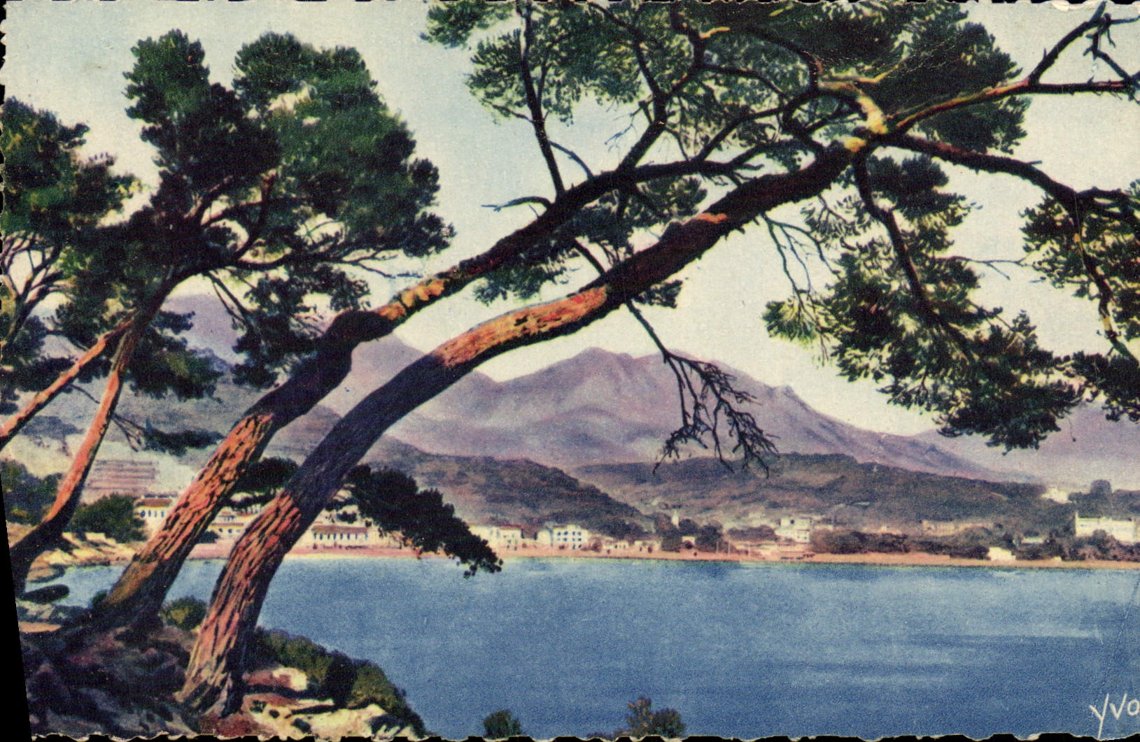 CPA La Douce France Cote d'Azur Menton Paysage Du Cap Martin