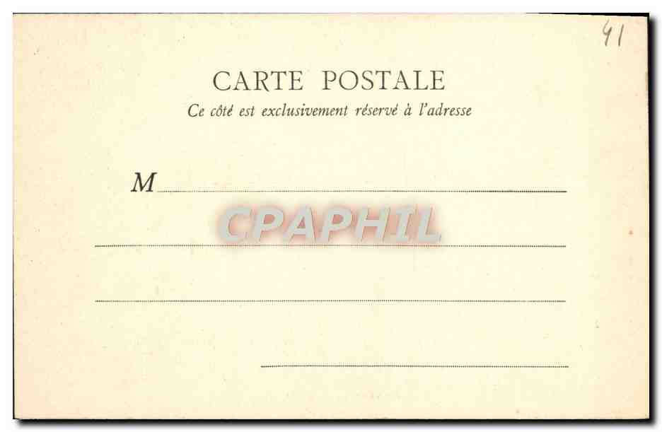 CPA Romorantin L'hotel Dieu — Rückseite
