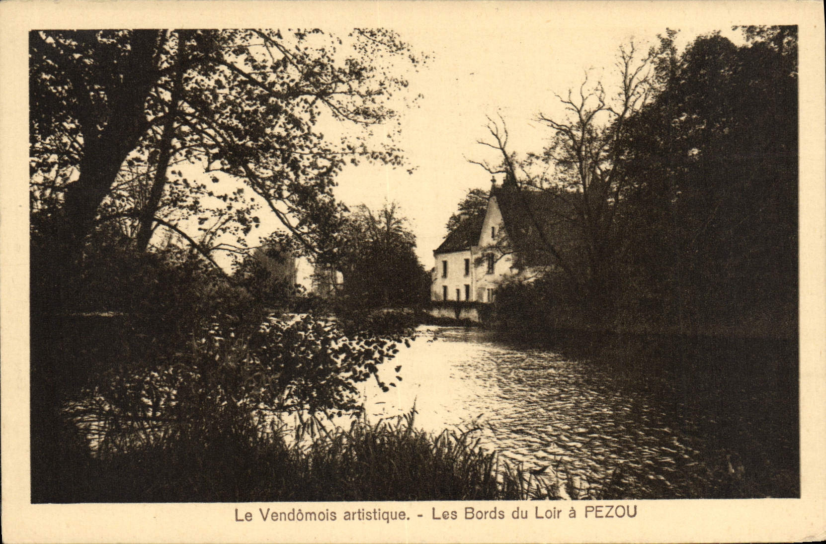 Les Bords du Loir à PEZOU — Le Vendômois artistique — éditeur Les Imprimeries Générales, Pezou