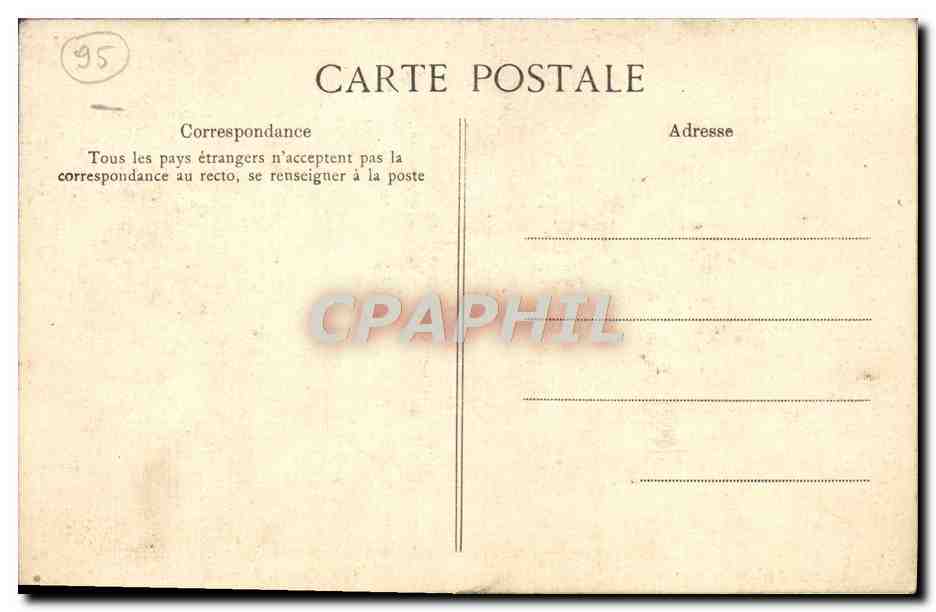 CPA Ecouen Le Chateau De La Legion d'Honneur (carte toilee) — Back