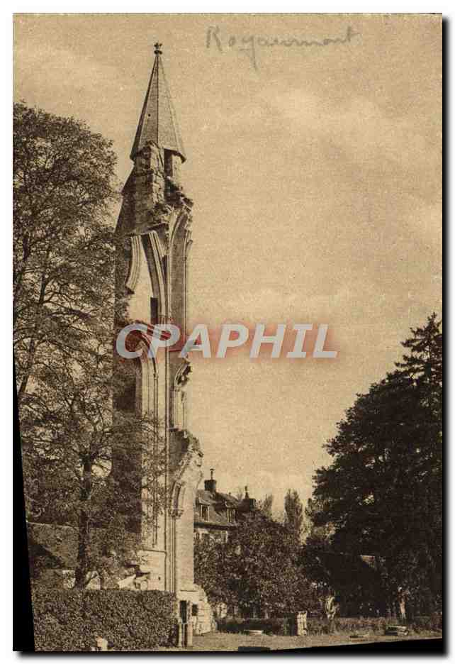 Ruines de l'Abbaye de Royaumont — Tour de l'Écaille — Éditeur G. Barrand, Liège