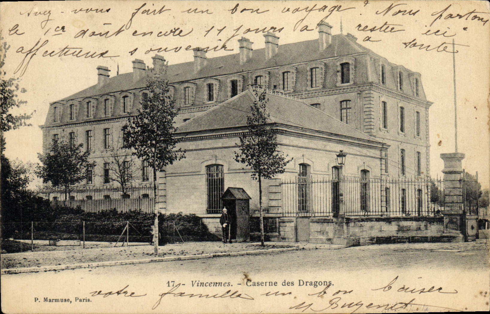 CPA Vincennes Caserne Des Dragons Militaria